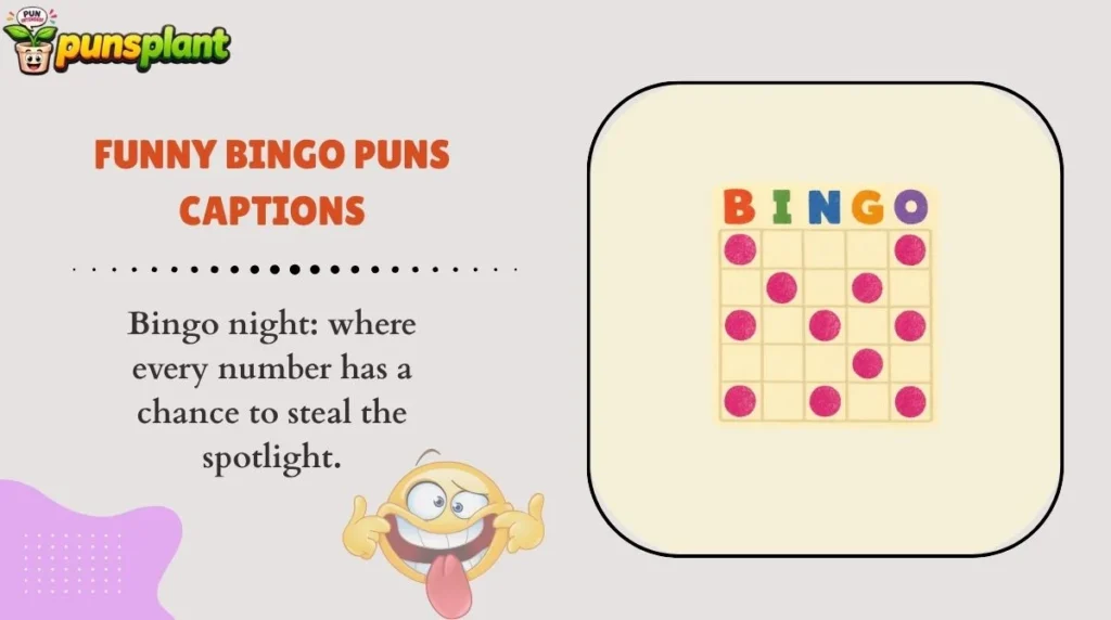 Funny Bingo Puns Captions