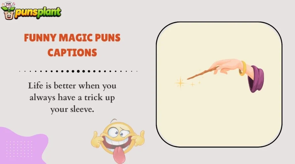 Funny Magic Puns Captions